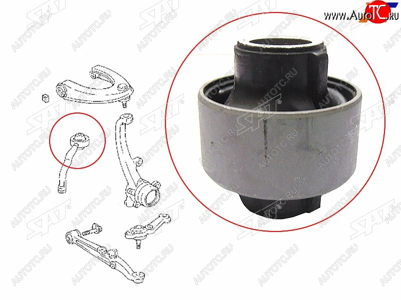 449 р. Сайлентблок Toyota Crown 95-07  Mark II (X90,X100,X110) 92-04  Lexus IS 98-05  Toyota Altezza 98- SAT ST-48655-22030  с доставкой в г. Керчь