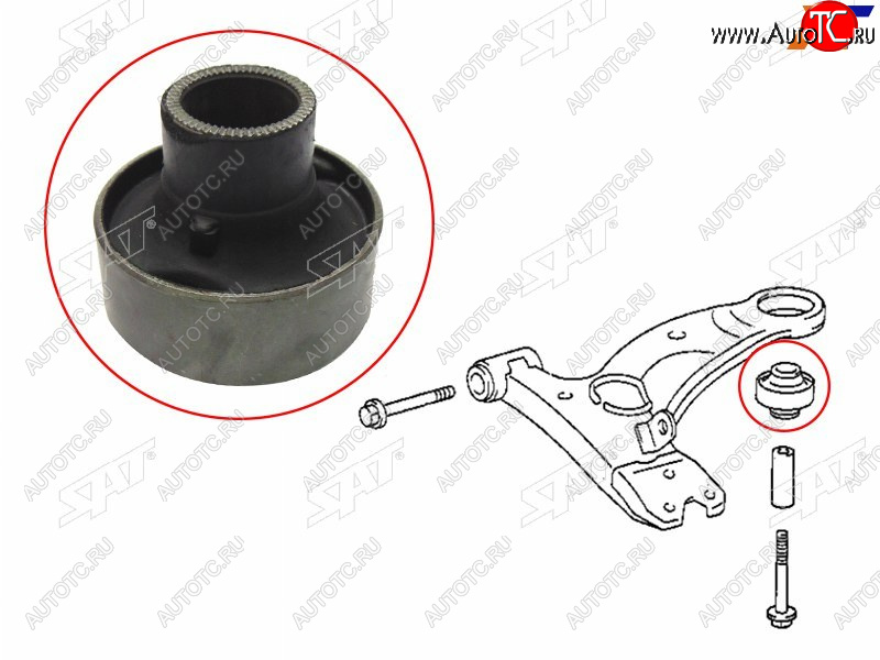 429 р. Сайлентблок Toyota Caldina (T190,T210) 92-02  Carina (T190,T210) 92-01  Corona (T190) 92-96  Coro SAT ST-48655-20260  с доставкой в г. Керчь