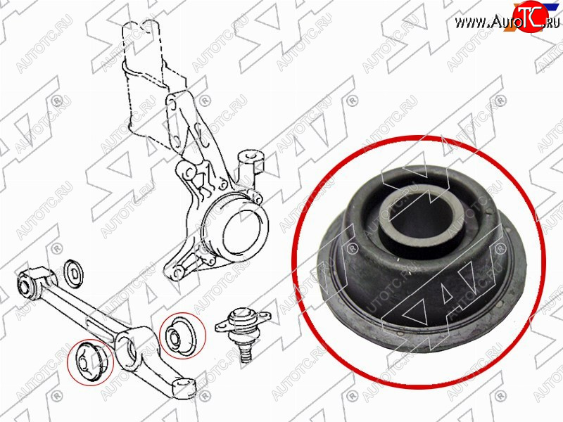 280 р. Сайлентблок Toyota Camry Japan 94-98  Vista 90-98  Camry UAEUSA 91-96 SAT ST-48674-32110  с доставкой в г. Керчь