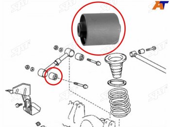 Сайлентблок Toyota Land Cruiser (J200) 07-21  Lexus LX 07-23 (Зад) SAT ST-48702-60130