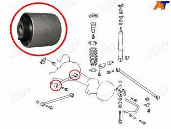 Сайлентблок Toyota Land Cruiser (J100) 98-07  Lexus LX 98-07  Toyota Land Cruiser Cygnus 98-07 SAT ST-48702-60090