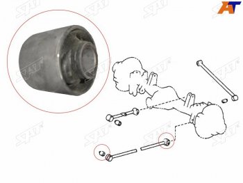 Сайлентблок Toyota Land Cruiser (J80) 89-97  Highlander 07-13 (Снизу Зад) SAT ST-48702-60040