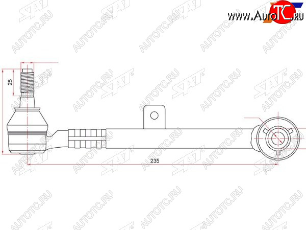 1 239 р. Тяга задняя поперечная TOYOTA ARISTOBREVISCROWNMARK2PROGRESVEROSSALEXUS GSSC300400 97- SAT ST-48705-30080  с доставкой в г. Керчь