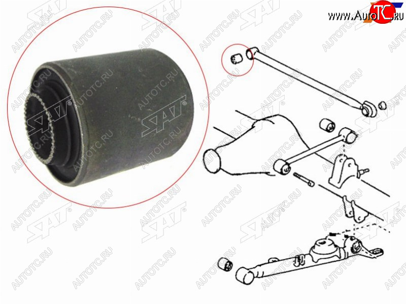 359 р. Сайлентблок задней поперечной тяги TOYOTA HIACEREGIUSLITETOWNACENOAHLUCIDAESTIMA EMINA 89-06 SAT ST-48706-28010  с доставкой в г. Керчь
