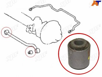 Сайлентблок Toyota Land Cruiser (J100,J80) 89-07  Land Cruiser Prado (J70) 87-96  Highlander 07-13 SAT ST-48706-60030