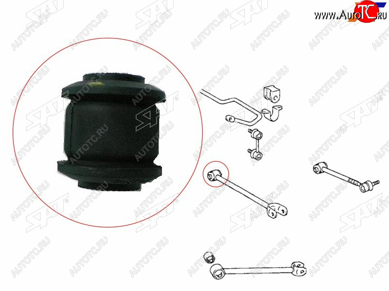 287 р. Сайлентблок Toyota Camry EuropeRussia (XV30,XV40,XV50) 01-18  Camry Japan 01-21  Crown 95-01  Ha SAT ST-48725-22180  с доставкой в г. Керчь
