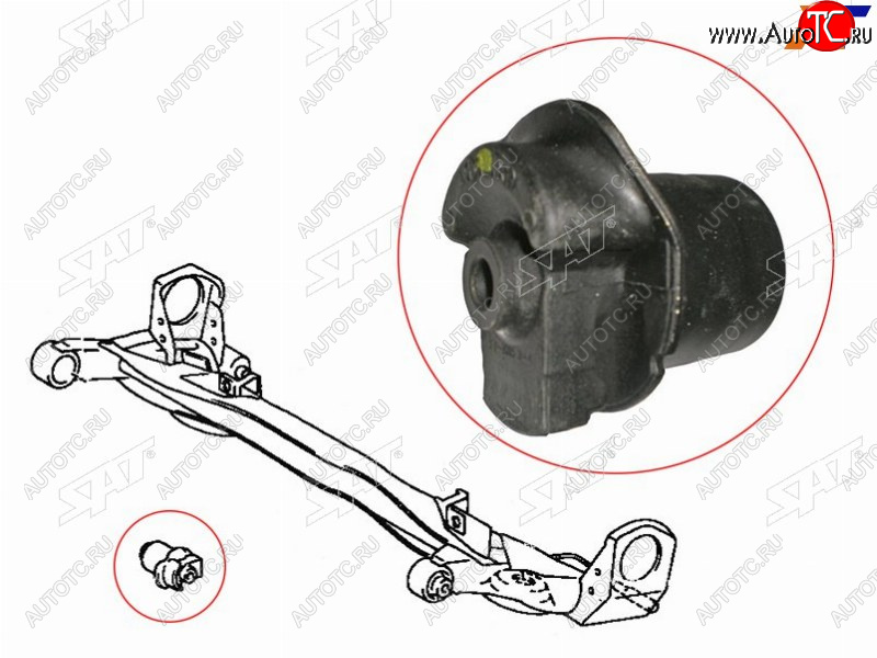 1 199 р. Сайлентблок Toyota Gaia 98-04  Ipsum (SXM10) 96-01  Nadia 98-03 (Зад) SAT ST-48725-44010  с доставкой в г. Керчь