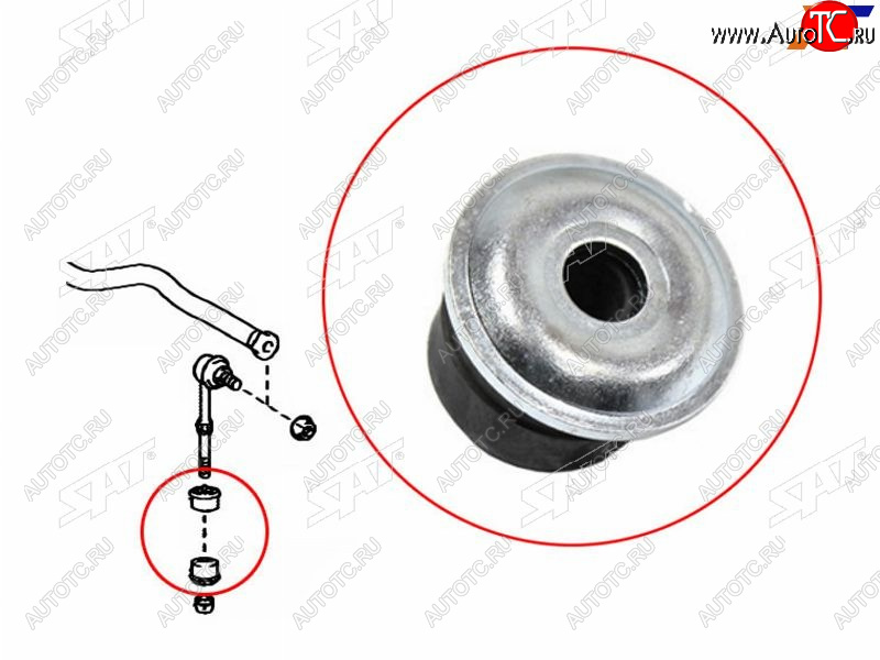 89 р. Втулка линка TOYOTA AURISBLADERUMIONMARK X ZIORAV4 05- NO.2 SAT ST-48817-42021  с доставкой в г. Керчь
