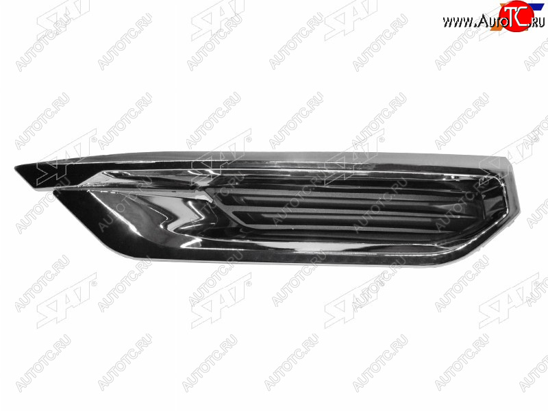 1 599 р. Правый молдинг переднего бампера SAT Haval F7  дорестайлинг (2018-2022) (хром)  с доставкой в г. Керчь