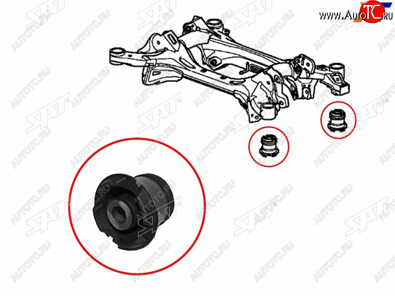 649 р. Сайлентблок Honda Accord 08-20  Acura TSX 08-14  Honda Crosstour 09-16  Inspire 07-12 SAT ST-50360-TA0-A01  с доставкой в г. Керчь
