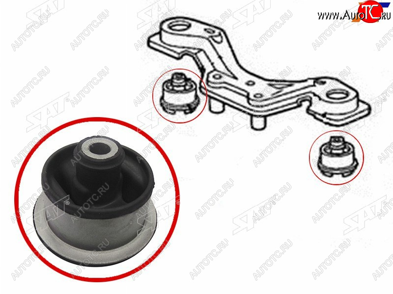539 р. Сайлентблок Honda Civic 87-06  Civic Ferio 91-05  CR-V 95-12  Fit 01-13 SAT ST-50711-S9A-000  с доставкой в г. Керчь