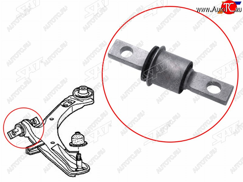 849 р. Сайлентблок переднего рычага передний HONDA STEPWGN 05-09 SAT ST-51391-SLJ-902  с доставкой в г. Керчь