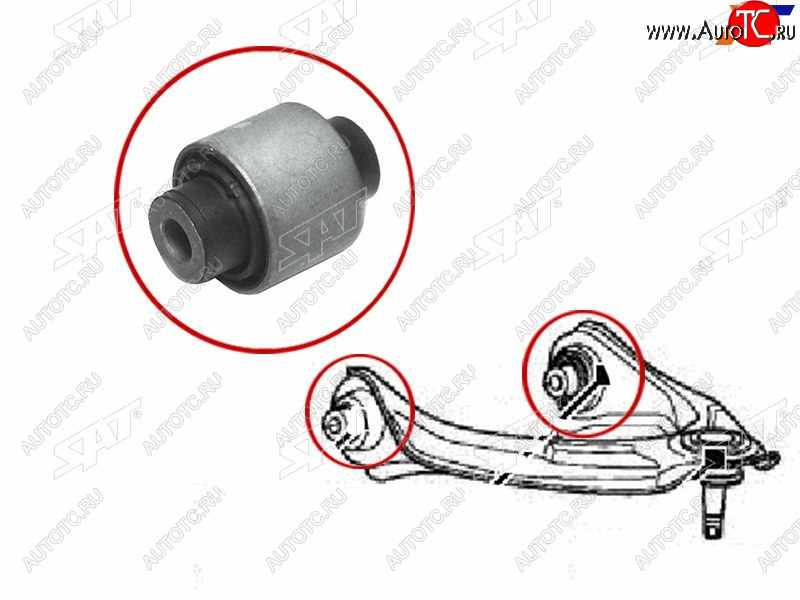 349 р. Сайлентблок Honda Accord 02-13  Odyssey 03-13  Inspire 03-07  Legend 04-12 SAT ST-51450-SDA-A01B  с доставкой в г. Керчь
