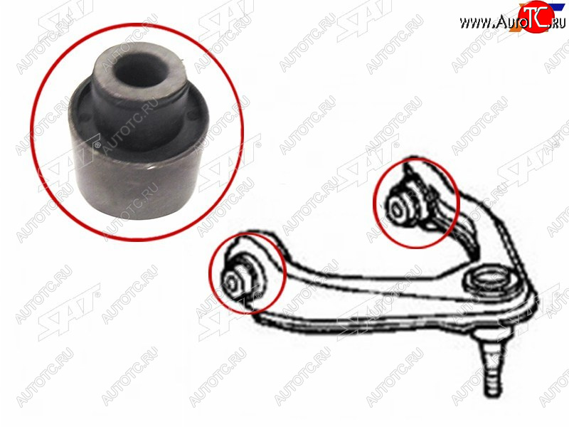 236 р. Сайлентблок Honda Civic 95-00  Civic Ferio 95-00  CR-V 95-01  Domani 92-00 (Сверху Перед) SAT ST-51450-S04-013  с доставкой в г. Керчь