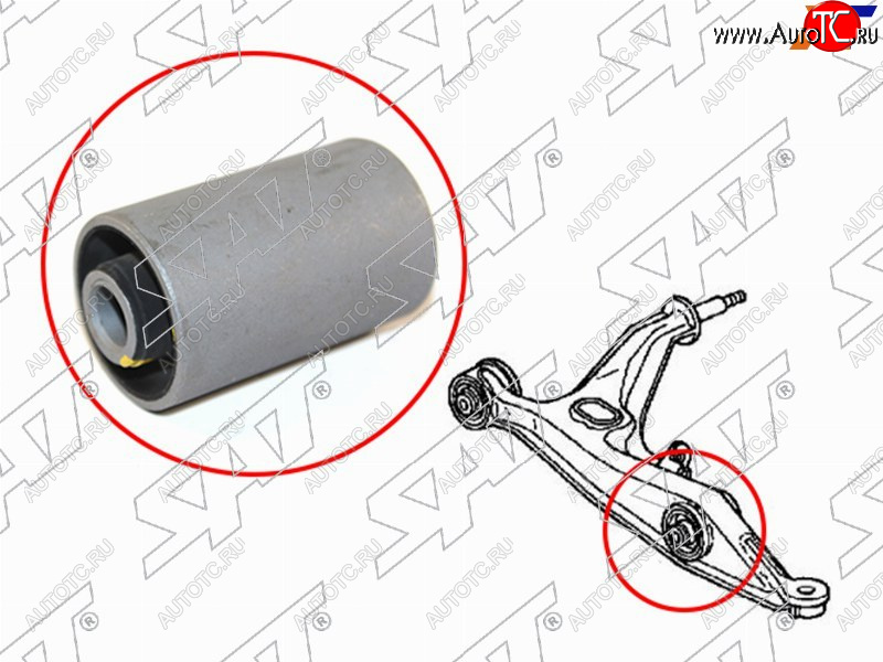 359 р. Сайлентблок Honda Civic 95-00  Civic Ferio 95-00  CR-V 95-01  Domani 97-00 (Перед) SAT ST-51810-S04-G00  с доставкой в г. Керчь