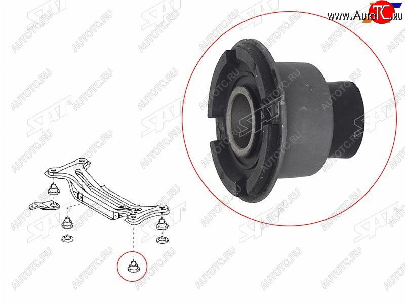 369 р. Сайлентблок задней балки TOYOTA CAMRY 01-15HARRIER 03-12HIGHLANDERKLUGER 00-13WINDOM 01-06LEXUS SAT ST-52272-33040  с доставкой в г. Керчь