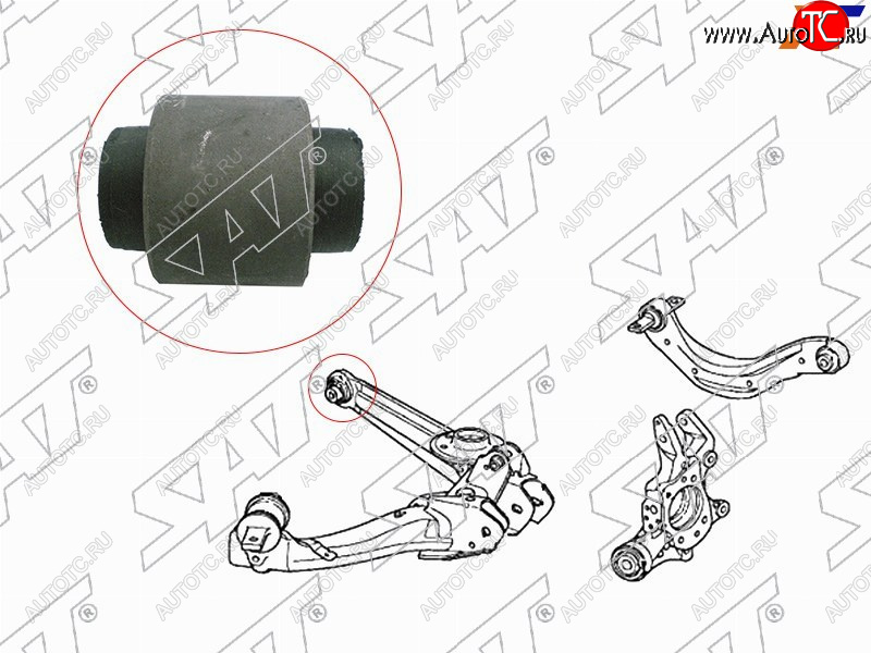 299 р. Сайлентблок Honda Civic 00-12  Civic Ferio 00-05  CR-V 01-06  Odyssey 01-10 (Снизу Зад) SAT ST-52364-S5A-004  с доставкой в г. Керчь