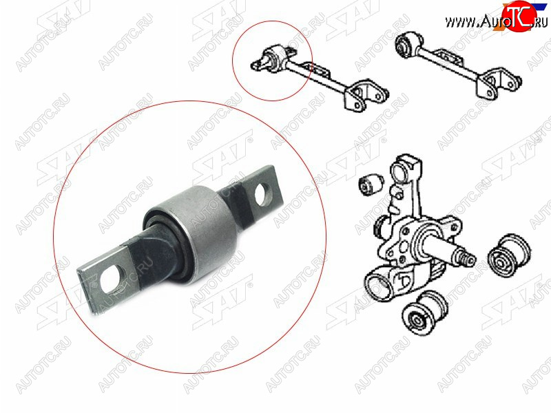 939 р. Сайлентблок Honda Civic 00-06  Civic Ferio 00-05 SAT ST-52390-S5H-000  с доставкой в г. Керчь