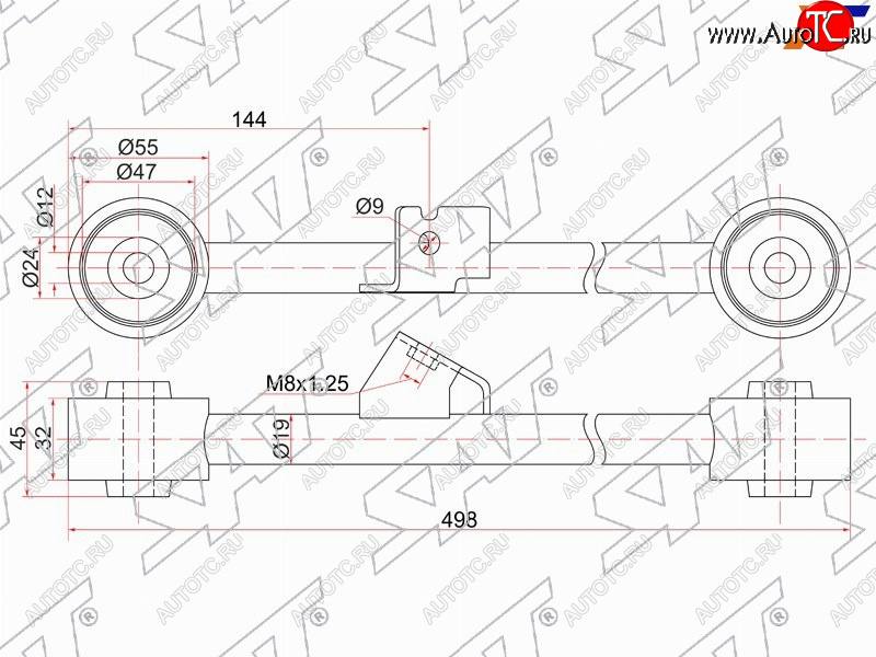 1 999 р. Тяга задняя продольная нижняя HONDA HR-V LH SAT ST-52380-S2H-000  с доставкой в г. Керчь