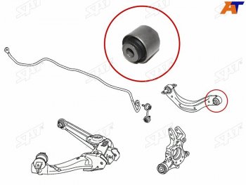 Сайлентблок Honda Civic 05-15  Hyundai Santa Fe 12-19  Kia Sorento 09-21  Nissan Pathfinder 95-04 SAT ST-52390-SNA-A00-B2