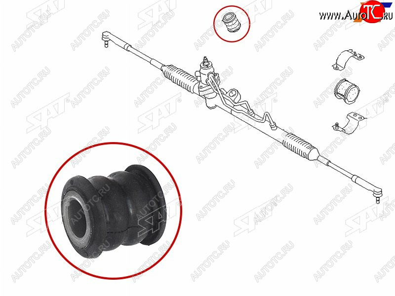 273 р. Втулка рулевой рейки Nissan AD 99-02  Almera 00-06  Sunny 98-04  Wingroad 99-05 SAT ST-54444-6M000B  с доставкой в г. Керчь