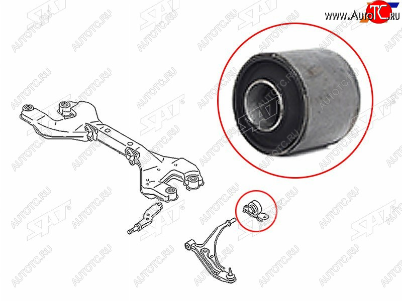539 р. Сайлентблок переднего рычага задний  NISSAN PRIMERABLUEBERD 96-01 SAT ST-54500-01E05B  с доставкой в г. Керчь