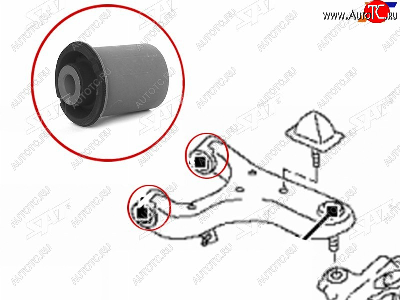 629 р. Сайлентблок Nissan Patrol 10-19  Infiniti QX56 10-13  QX80 13-20 SAT ST-54560-1LB0A  с доставкой в г. Керчь