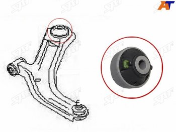 Сайлентблок Nissan AD 06-16  Juke 10-20  Leaf 09-17  March 02-10  Infiniti JX35 12-14  QX60 14- SAT ST-54570-ED50A