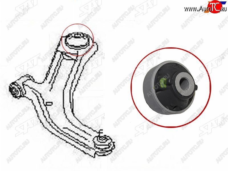 389 р. Сайлентблок Nissan AD 06-16  Juke 10-20  Leaf 09-17  March 02-10  Infiniti JX35 12-14  QX60 14- SAT ST-54570-ED50A  с доставкой в г. Керчь