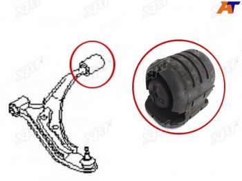 499 р. Сайлентблок задний переднего рычага Nissan Sunny B14, AD Y10, Pulsar N15                             SAT ST-54570-0M020  с доставкой в г. Керчь. Увеличить фотографию 2