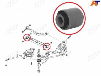Сайлентблок Nissan Juke 10-20  Qashqai 06-22  Serena 05-16  X-Trail 07-15  Renault Koleos 08-16 SAT ST-55110-JG000-B