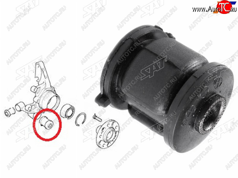 349 р. Сайлентблок Chevrolet Lacetti 04-13  Daewoo Lacetti 04-09  Hyundai Elantra 00-09  ix35 09-15  So SAT ST-55116-25000  с доставкой в г. Керчь
