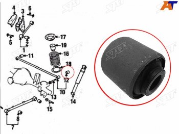 Сайлентблок Nissan Pathfinder 95-04  Terrano 95-02  Chrysler Pacifica 03-08  Infiniti QX4 96-03  SAT ST-55135-11C00