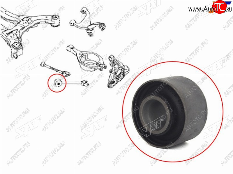 399 р. Сайлентблок задней продольной тяги NISSAN TEANA 08-14MURANO 07-ELGRAND 10-PATHFINDER 12-INFINIT SAT ST-55149-JP00A  с доставкой в г. Керчь
