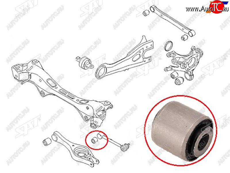 225 р. Сайлентблок заднего поперечного рычага с шаровой HYUNDAI IX35TUCSONKIA SPORTAGE 10- SAT ST-55256-1H000  с доставкой в г. Керчь