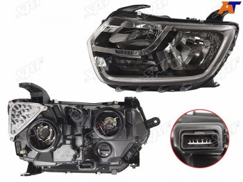 6 249 р. Фара левая SAT  Renault Duster  HM (2021-2024) рестайлинг  с доставкой в г. Керчь. Увеличить фотографию 2