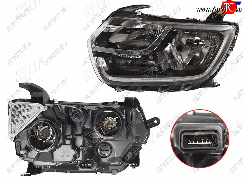 6 249 р. Фара левая SAT  Renault Duster  HM (2021-2024) рестайлинг  с доставкой в г. Керчь