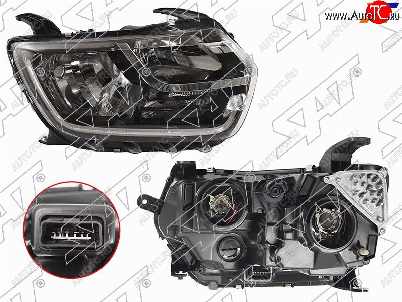 6 249 р. Фара правая SAT Renault Duster HM рестайлинг (2021-2024)  с доставкой в г. Керчь