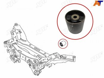 629 р. Сайлентблок Nissan Qashqai 06-22  X-Trail 07-22  Dualis 07-14  Qashqai+2 08-14 SAT ST-55476-JD600  с доставкой в г. Керчь. Увеличить фотографию 2