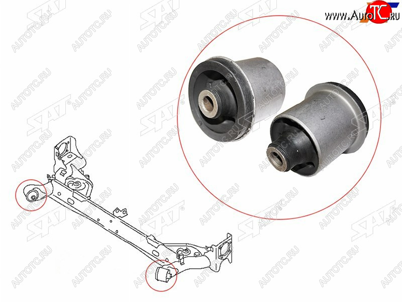 969 р. Сайлентблок Nissan Juke 10-20  Leaf 09-17 SAT ST-55501-1KK0A  с доставкой в г. Керчь