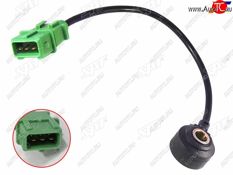 599 р. Датчик детонации CITROEN C5C6 05-C8 02-PEUGEOT306406407 04-807 02-Renault Clio IILaguna 01- SAT ST-5946.22  с доставкой в г. Керчь