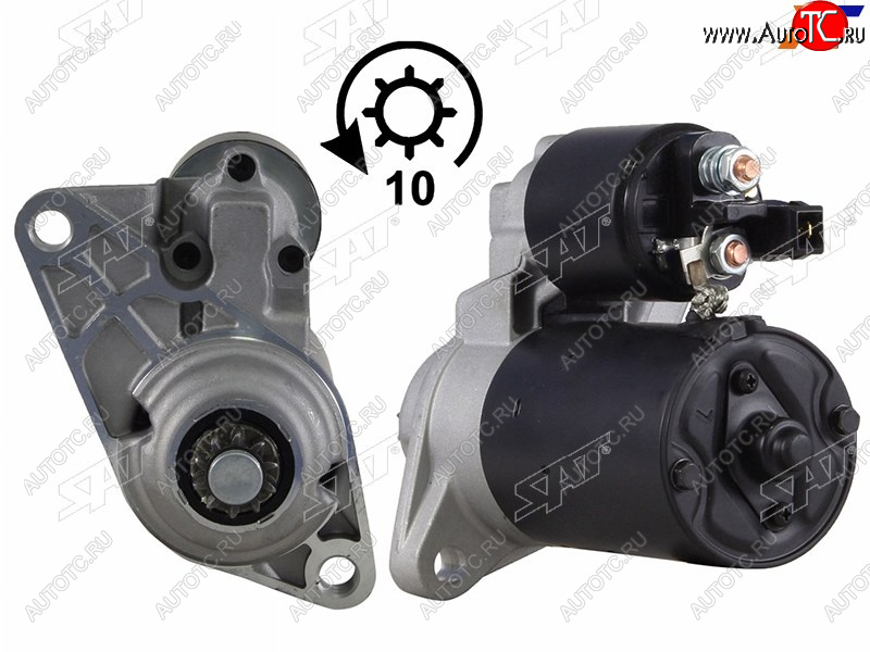 6 799 р. Стартер Volkswagen Golf 97-06  Polo 01-09  Audi A2 99-05  SEAT Cordoba 03-06  Ibiza 02-06  Skod SAT ST-64-0012  с доставкой в г. Керчь