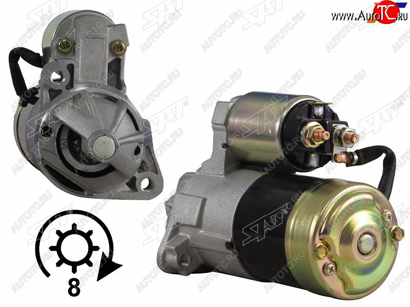 4 099 р. Стартер Hyundai Sonata 91-93  Kia Sorento 02-06  Mitsubishi Pajero 81-03  Pajero Sport 96-21  Hy SAT ST-64-0074  с доставкой в г. Керчь