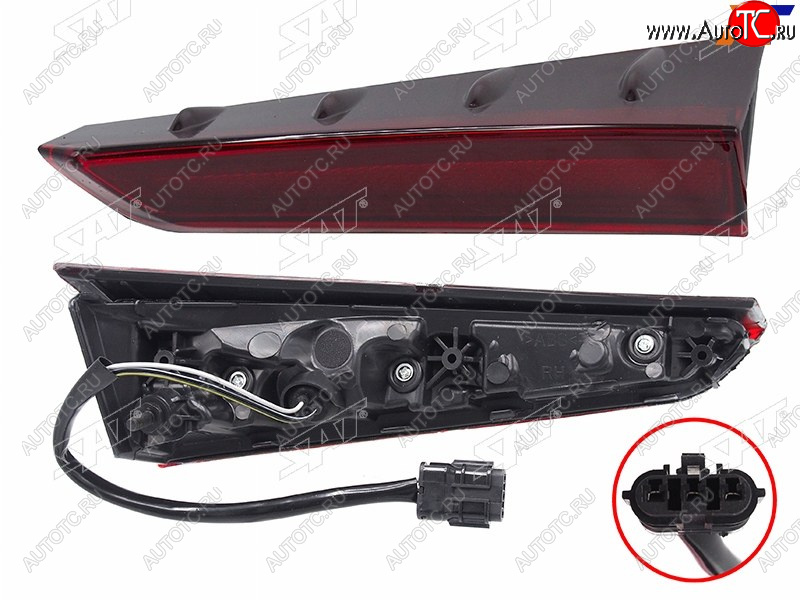 2 859 р. Правый фонарь (LED, внутренний) SAT  Hyundai Sonata  DN8 (2019-2022)  с доставкой в г. Керчь