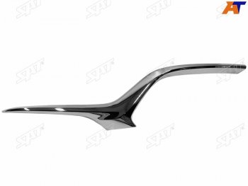 Левый молдинг решетки радиатора SAT Mazda 6  GJ (2018-2025) 2-ой рестайлинг седан, 2-ой рестайлинг универсал (хром)