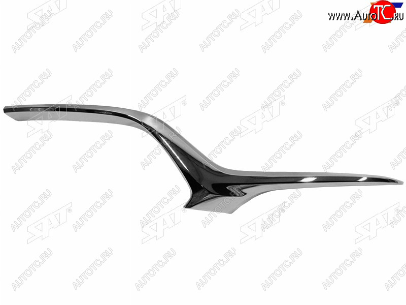 2 459 р. Правый молдинг решетки радиатора SAT  Mazda 6  GJ (2018-2025) 2-ой рестайлинг седан, 2-ой рестайлинг универсал (хром)  с доставкой в г. Керчь
