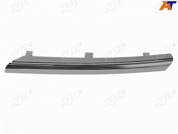 Левый молдинг решетки радиатора SAT Nissan Almera  N16 (2002-2006) седан рестайлинг (хром)