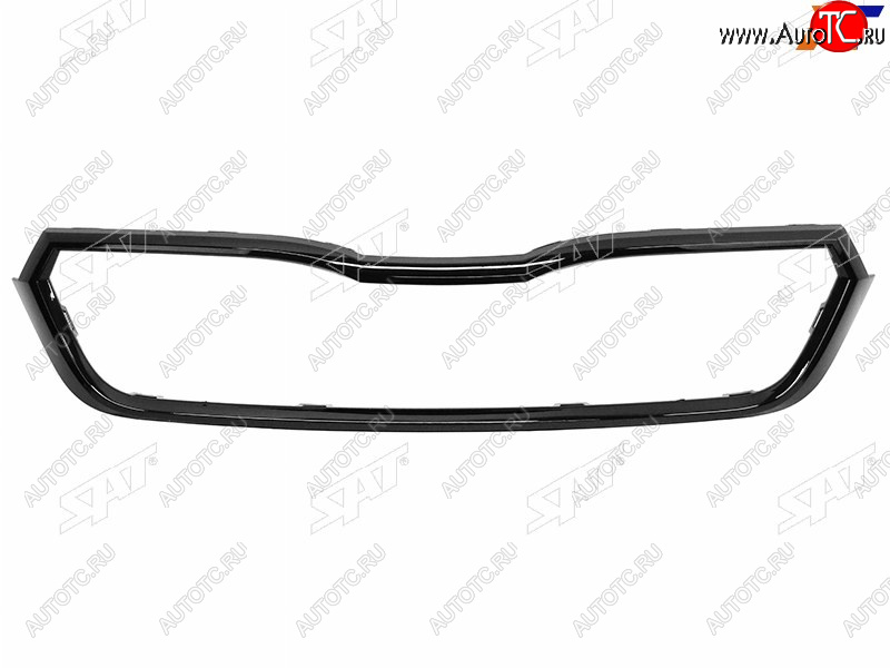 2 149 р. Молдинг решетки SKODA RAPID 20- чёрный SAT ST-78-0017  с доставкой в г. Керчь