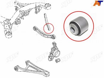 Сайлентблок Audi Q7 05-15  Volkswagen Touareg 02-18 SAT ST-7L8501529A-B2