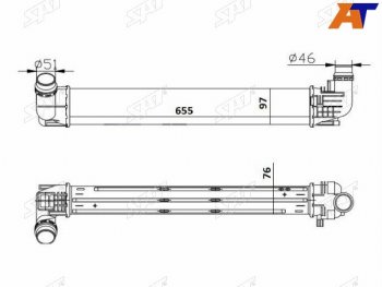 5 399 р. Интеркулер RENAULT DUSTER 1.5D 10- SAT ST-8200880552  с доставкой в г. Керчь. Увеличить фотографию 1